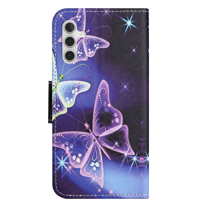 Etui Folio Samsung Galaxy A55 5g Błyszczące Motyle