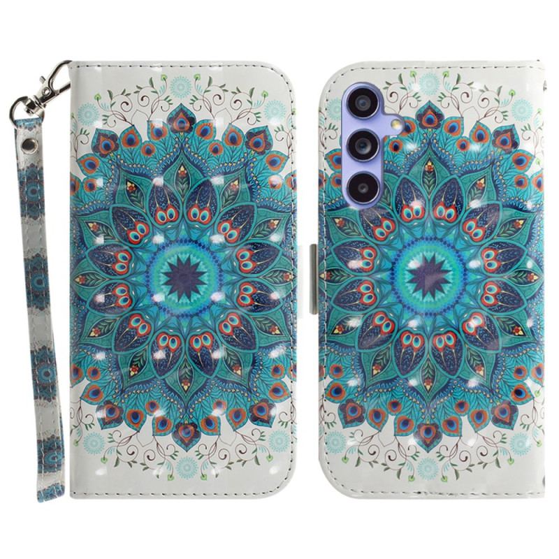 Etui Folio Samsung Galaxy A55 5g Korona Pawia Z Paskiem Etui Ochronne