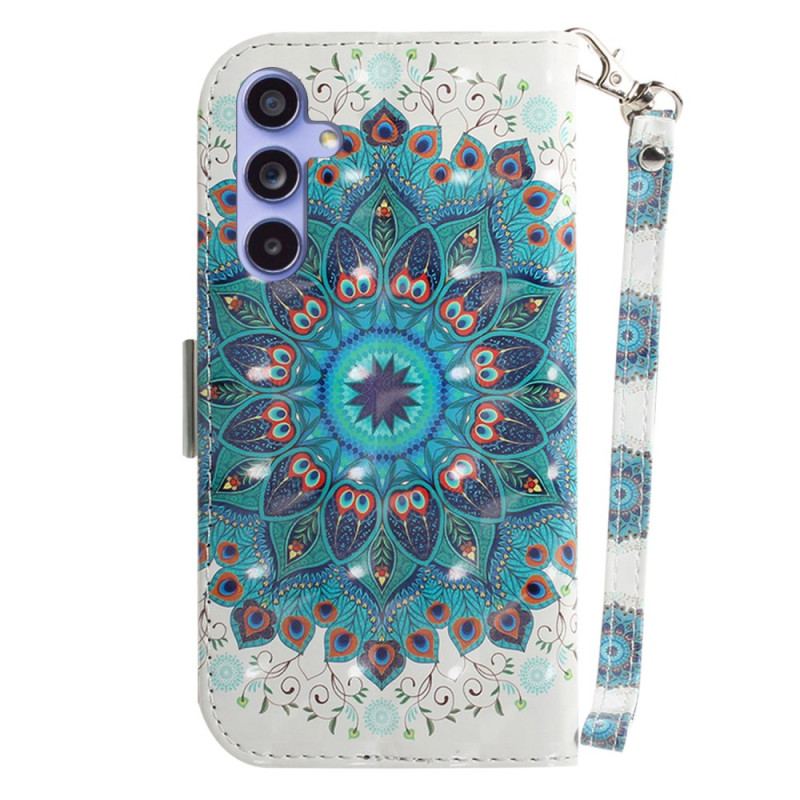 Etui Folio Samsung Galaxy A55 5g Korona Pawia Z Paskiem Etui Ochronne