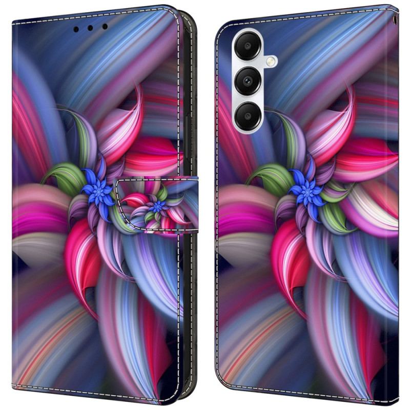 Etui Folio Samsung Galaxy A55 5g Kwiat W Kolorze Etui Ochronne