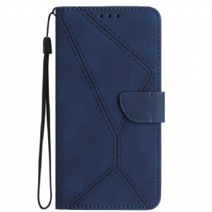 Etui Folio Samsung Galaxy A55 5g Linie I Kropkowane Paski