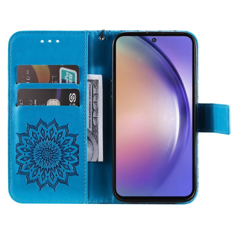 Etui Folio Samsung Galaxy A55 5g Wspaniała Mandala Z Paskiem