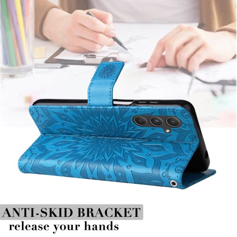 Etui Folio Samsung Galaxy A55 5g Wspaniała Mandala Z Paskiem