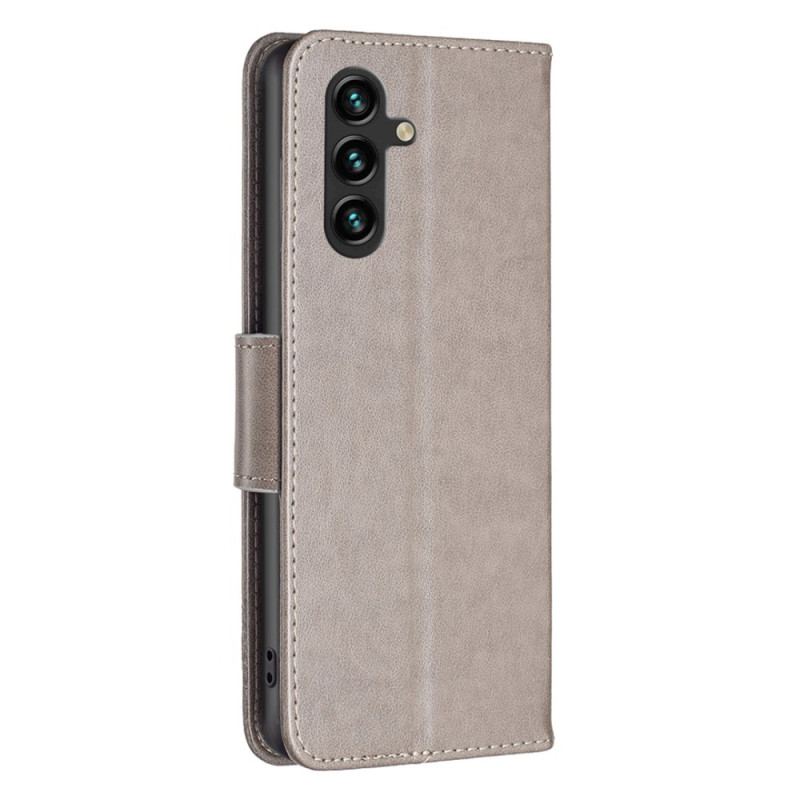 Etui Folio Samsung Galaxy A55 5g Wzór W Motyle Z Paskiem