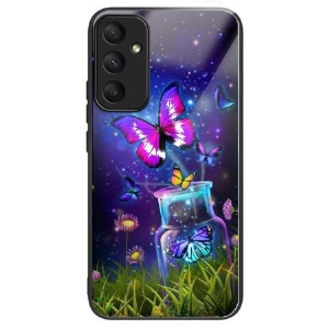 Etui Samsung Galaxy A55 5g Butelka Ze Szkła Hartowanego I Motyl Etui Ochronne