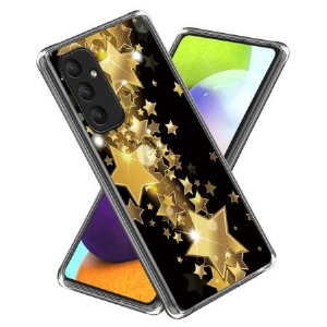 Etui Samsung Galaxy A55 5g Złote Gwiazdki