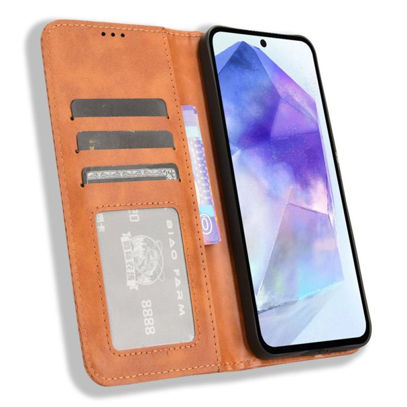 Flip Kotelot Samsung Galaxy A55 5g Styl Retro