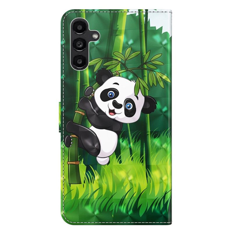 Obudowa Samsung Galaxy A55 5g Etui Na Telefon Panda Bambusowa Z Paskiem