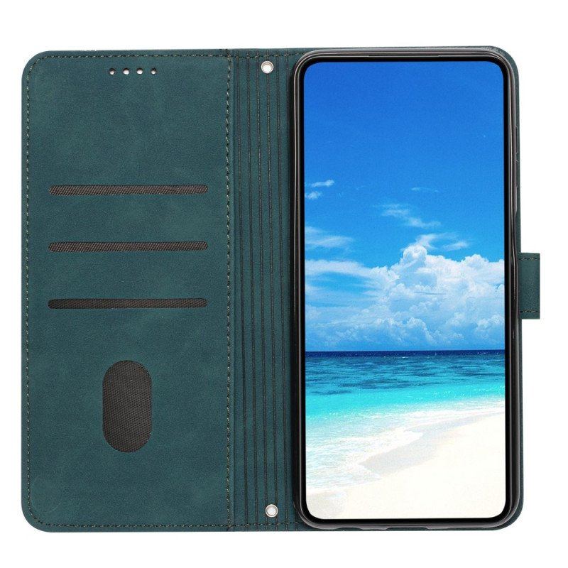 Etui Folio do Google Pixel 7 Uśmiech Ze Smyczą