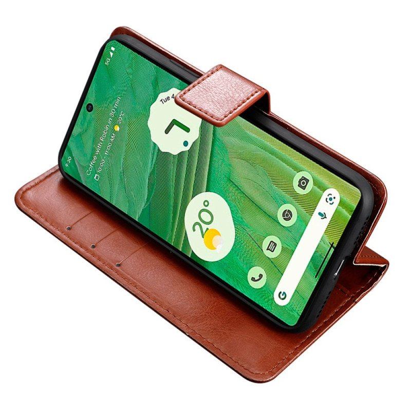 Etui Folio do Google Pixel 7 z Łańcuch Błyszczący Pasek