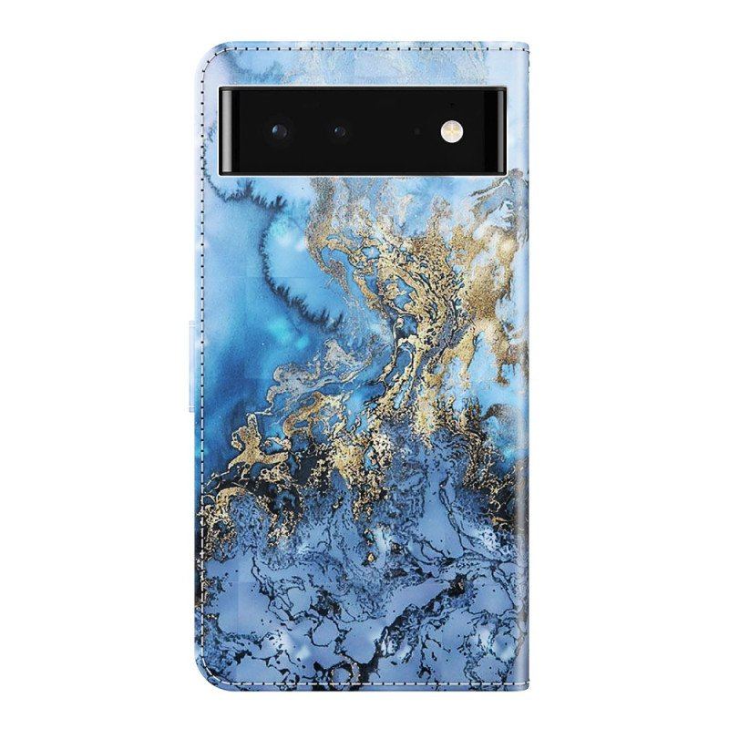 Etui Folio do Google Pixel 7 z Łańcuch Pasek Art