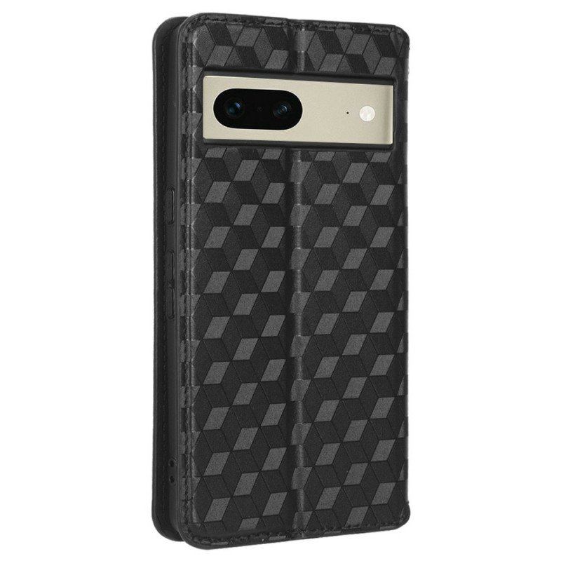 Etui Na Telefon do Google Pixel 7 Etui Folio Kostki 3d