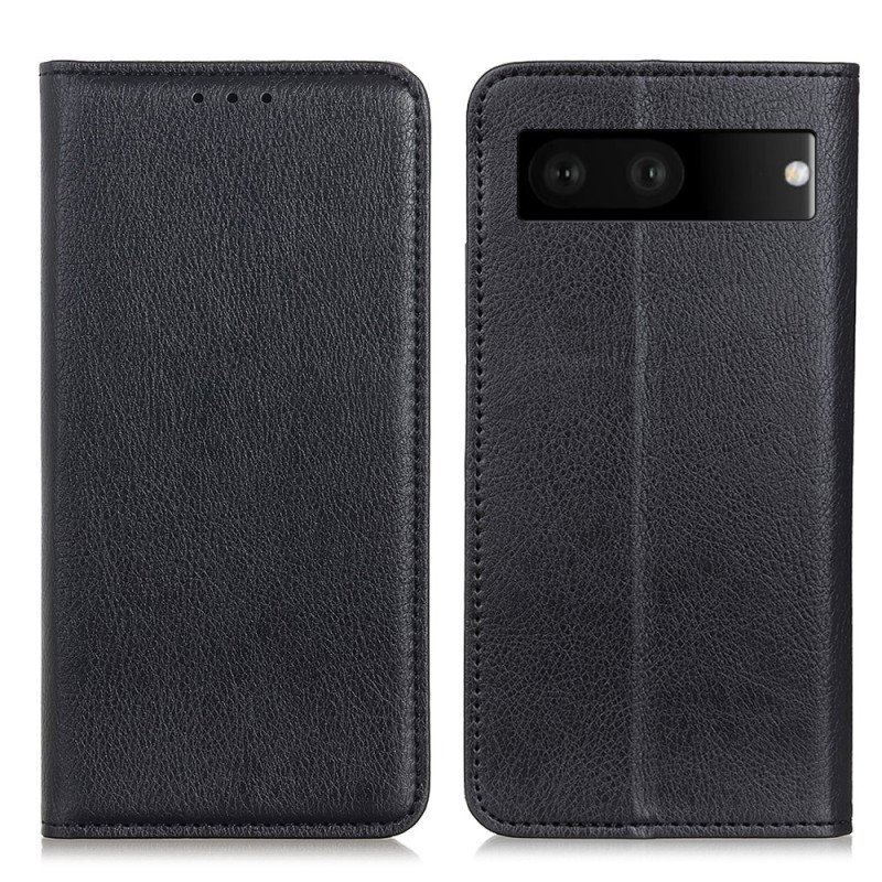 Etui Na Telefon do Google Pixel 7 Etui Folio Skóra Dwoinowa Liczi