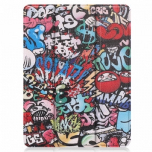 Etui Na Telefon do iPad Pro 12.9" (2022) Uchwyt Na Długopis Graffiti