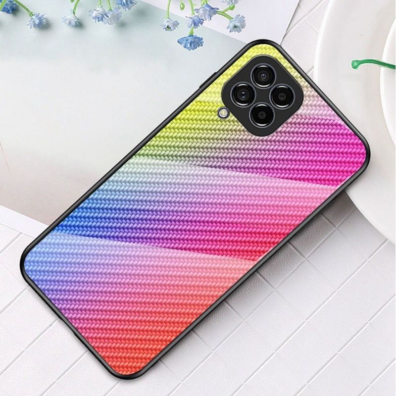 Etui do Samsung Galaxy M33 5G Anti-fall Szkło Hartowane Z Włókna Węglowego W Stylu