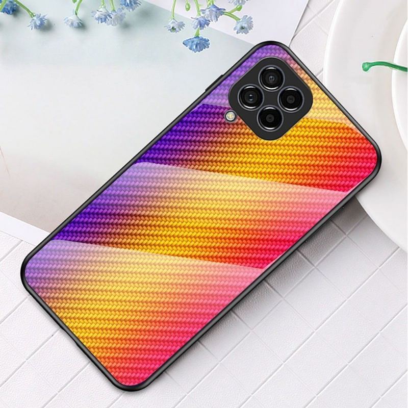 Etui do Samsung Galaxy M33 5G Anti-fall Szkło Hartowane Z Włókna Węglowego W Stylu