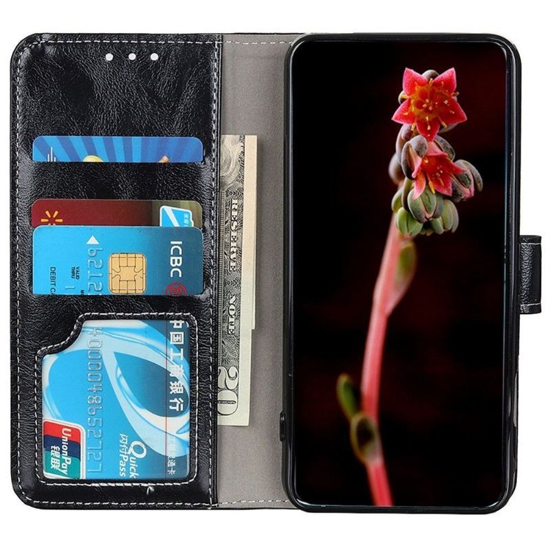 Etui Folio do Samsung Galaxy M33 5G Luksusowe Szwy Z Efektem Skóry