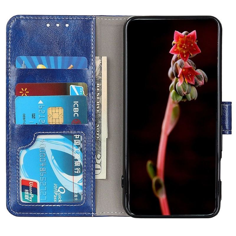 Etui Folio do Samsung Galaxy M33 5G Luksusowe Szwy Z Efektem Skóry