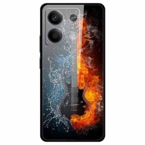 Etui Do Xiaomi Redmi Note 13 5g Gitara Lodu I Ognia Ze Szkła Hartowanego