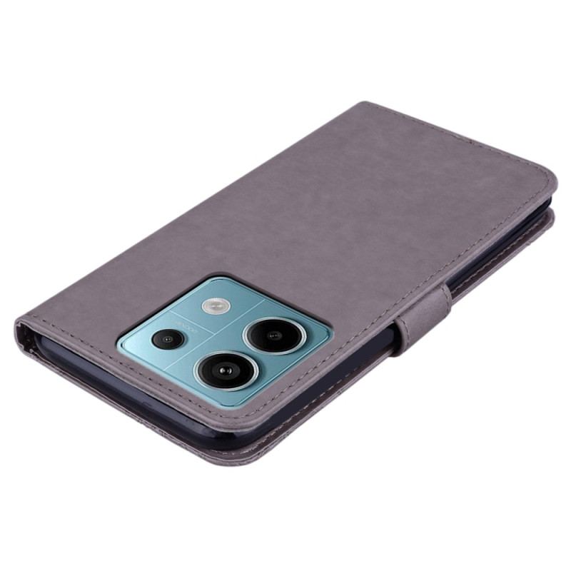 Etui Folio Do Xiaomi Redmi Note 13 5g Biżuteria Kostiumowa Sowy