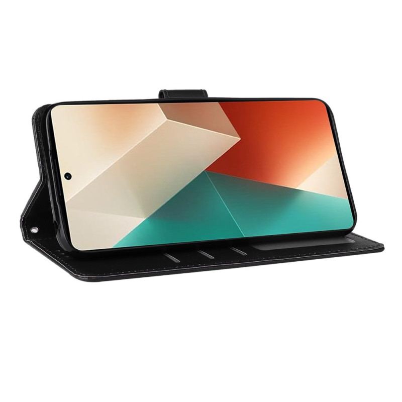 Etui Folio Do Xiaomi Redmi Note 13 5g Gładki Z Paskiem