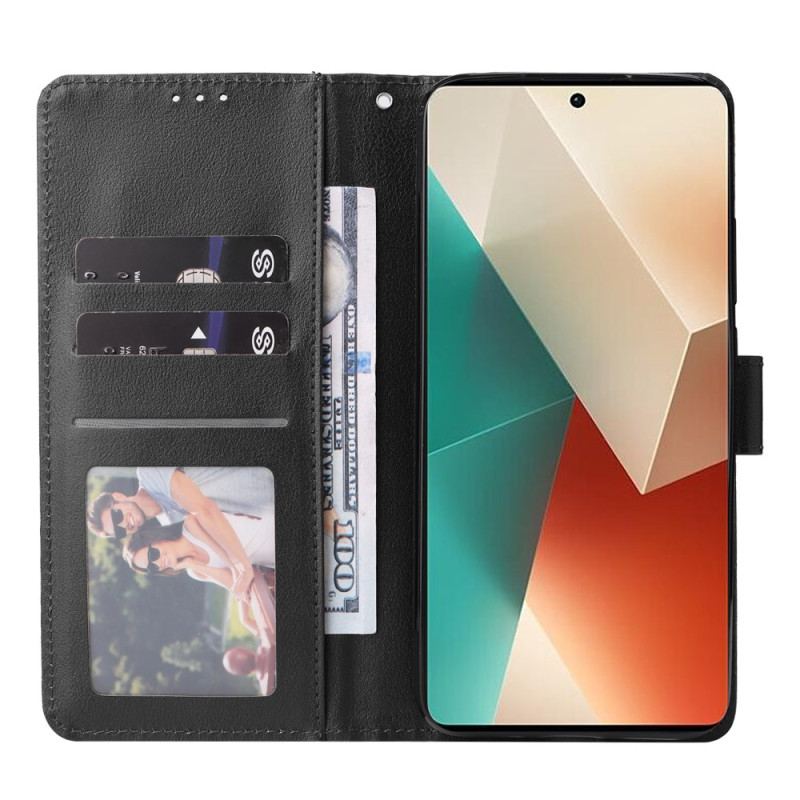 Etui Folio Do Xiaomi Redmi Note 13 5g Gładki Z Paskiem