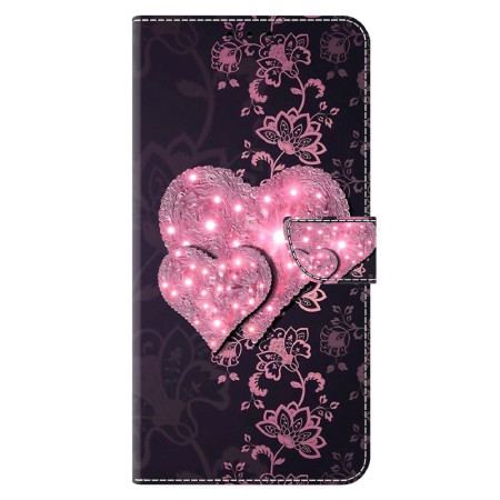 Etui Folio Do Xiaomi Redmi Note 13 5g Koronkowe Serca