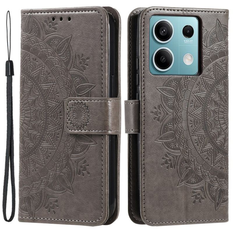 Etui Folio Do Xiaomi Redmi Note 13 5g Mandala Słońce