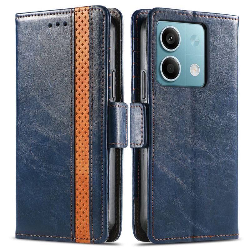 Etui Folio Do Xiaomi Redmi Note 13 5g Vintage Z Blokadą Rfid Caseneo