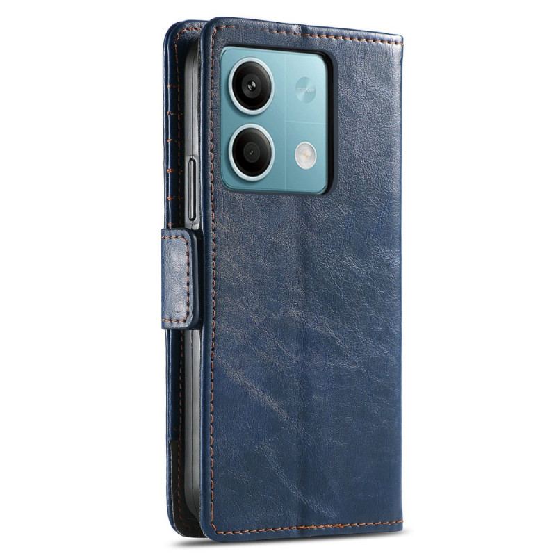 Etui Folio Do Xiaomi Redmi Note 13 5g Vintage Z Blokadą Rfid Caseneo