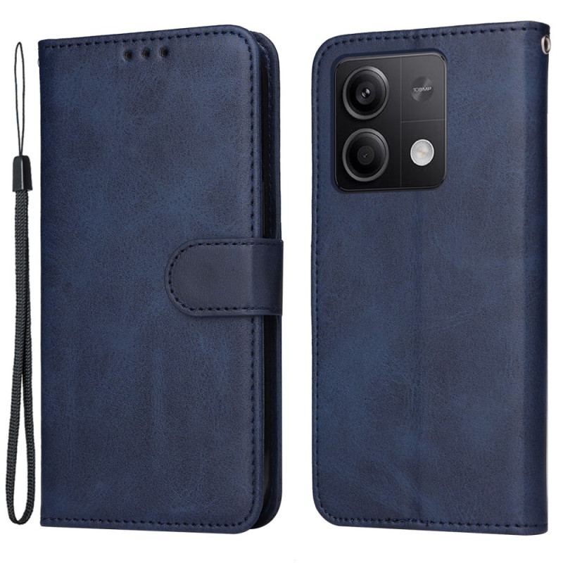 Etui Folio Do Xiaomi Redmi Note 13 5g Wysokiej Klasy Pasek