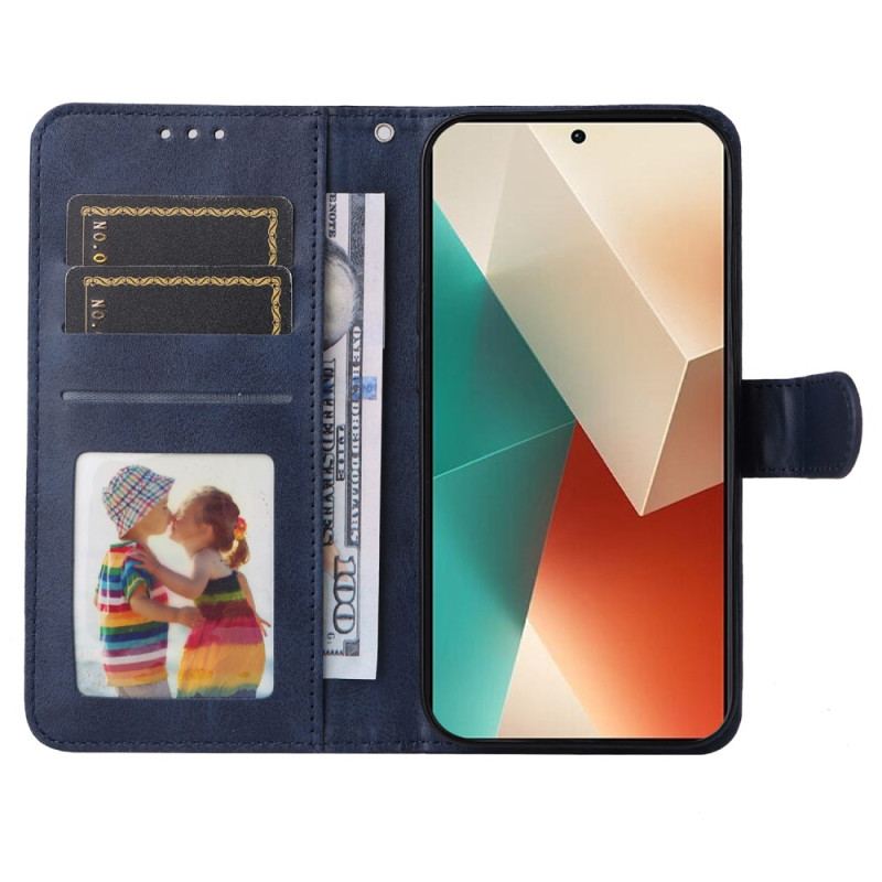 Etui Folio Do Xiaomi Redmi Note 13 5g Wysokiej Klasy Pasek