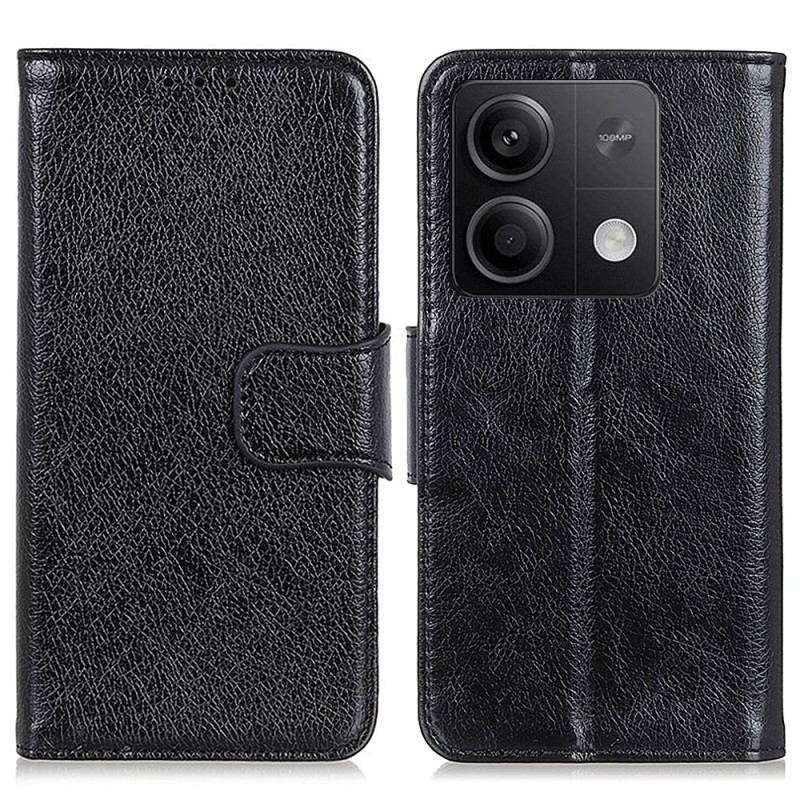 Etui Folio Xiaomi Redmi Note 13 5g Dwoina O Teksturze Nappa Etui Ochronne