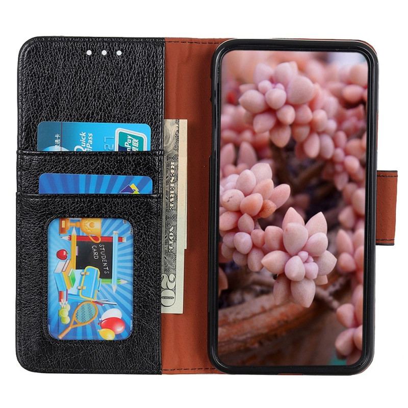 Etui Folio Xiaomi Redmi Note 13 5g Dwoina O Teksturze Nappa Etui Ochronne