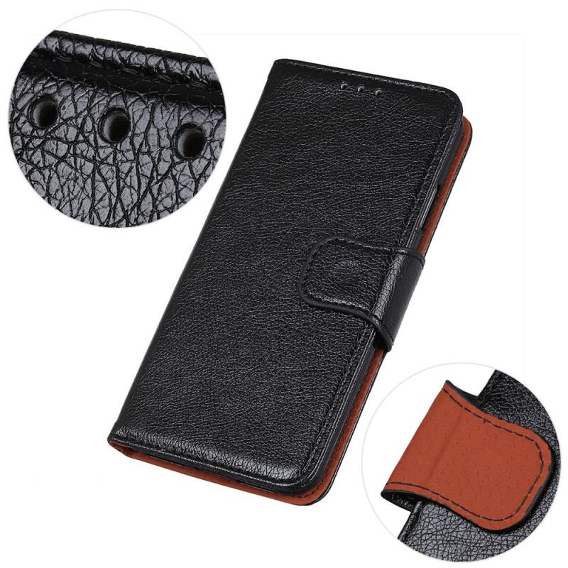 Etui Folio Xiaomi Redmi Note 13 5g Dwoina O Teksturze Nappa Etui Ochronne