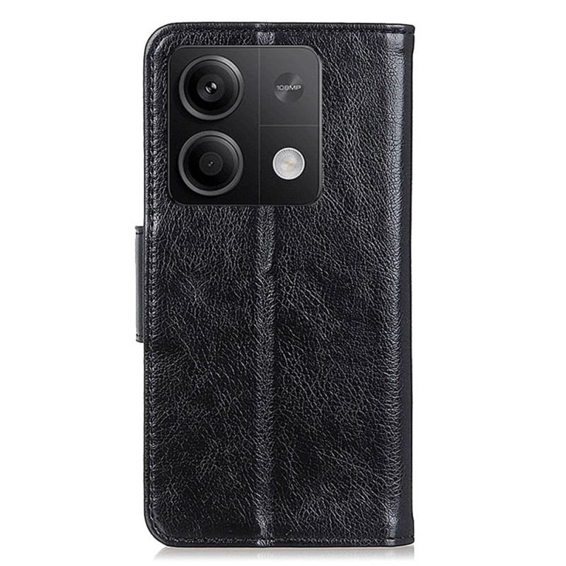 Etui Folio Xiaomi Redmi Note 13 5g Dwoina O Teksturze Nappa Etui Ochronne