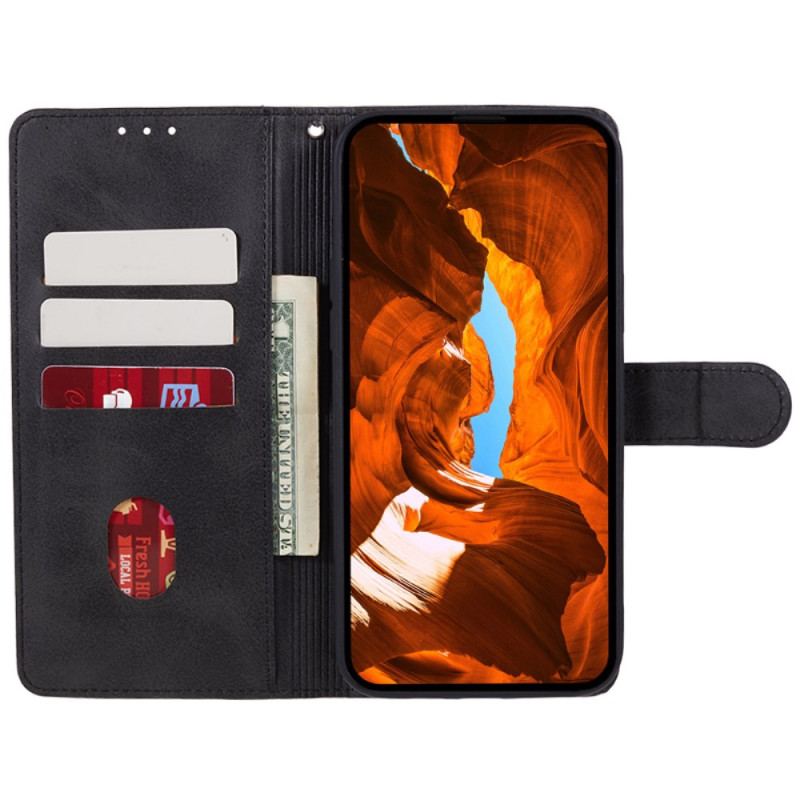 Etui Folio Xiaomi Redmi Note 13 5g Efekt Skóry Z Paskiem