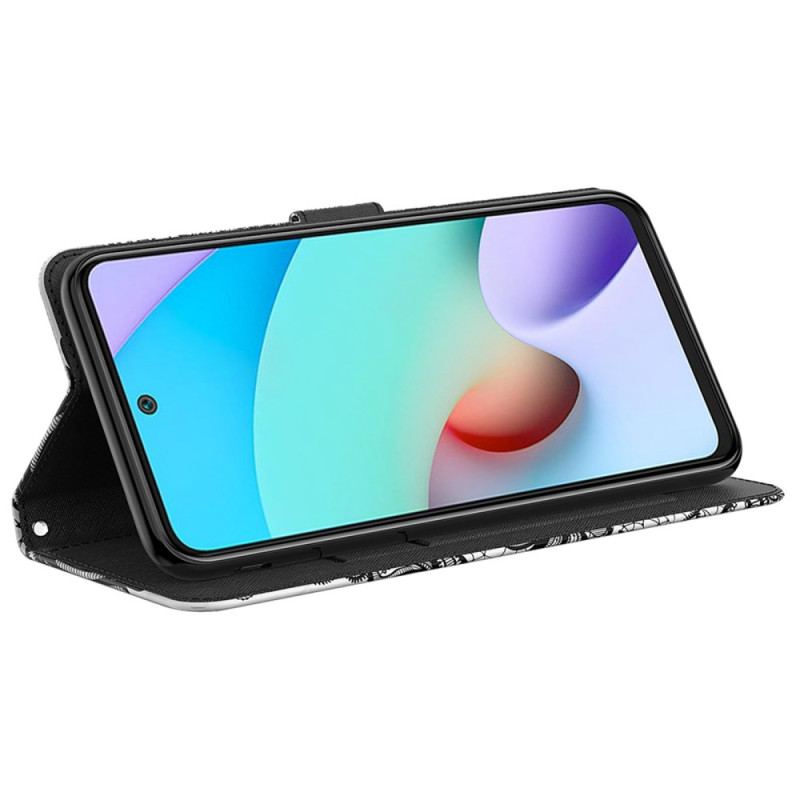 Etui Folio Xiaomi Redmi Note 13 5g Koronkowy Pasek Etui Ochronne