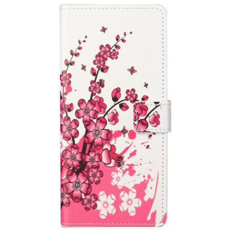 Etui Folio Xiaomi Redmi Note 13 5g Kwiaty Śliwy