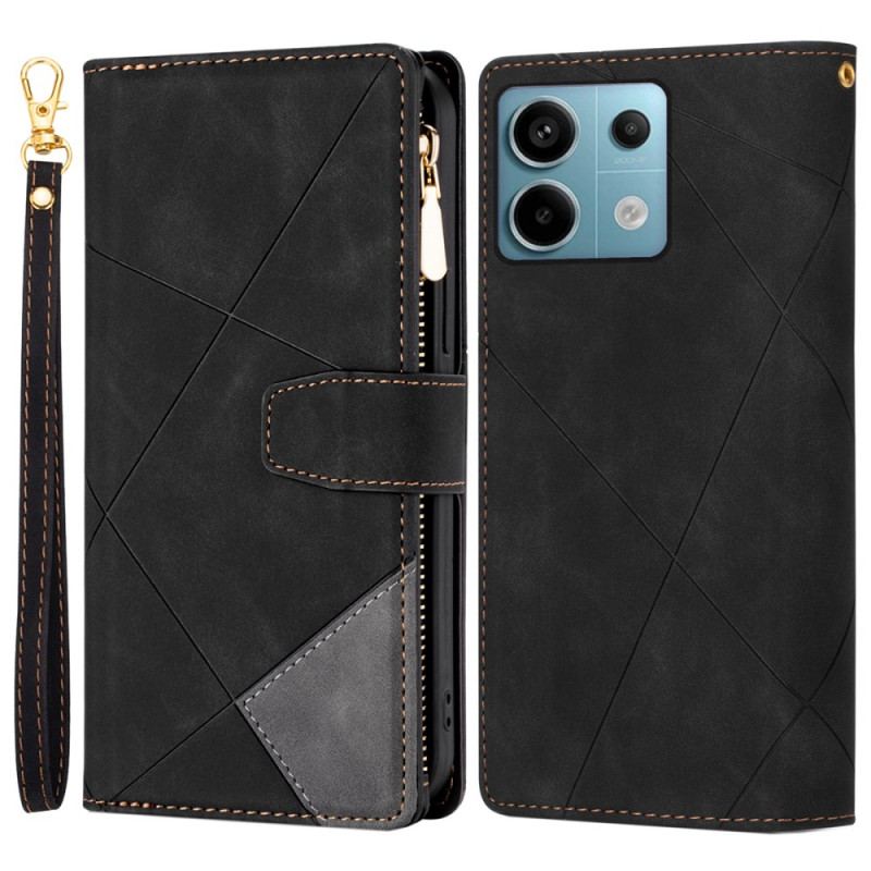 Etui Folio Xiaomi Redmi Note 13 5g Linie Wielofunkcyjne