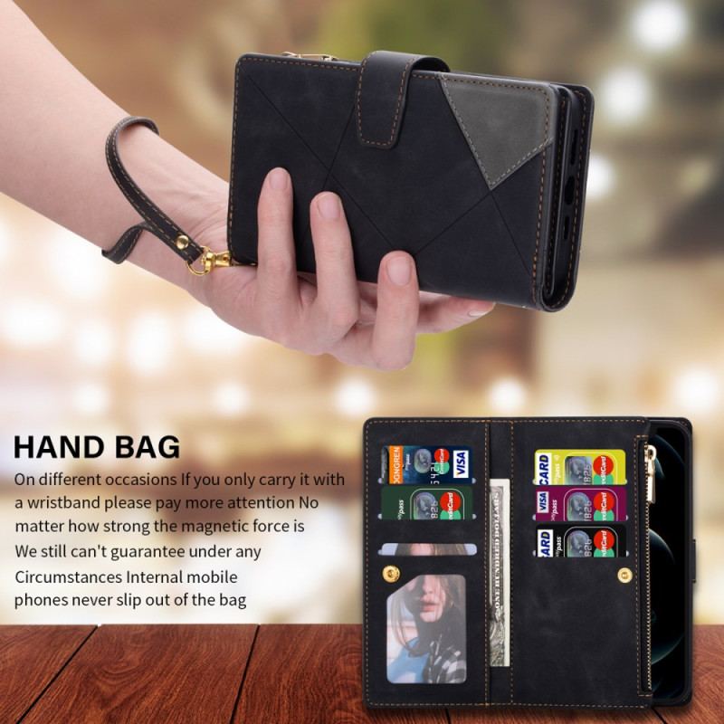 Etui Folio Xiaomi Redmi Note 13 5g Linie Wielofunkcyjne