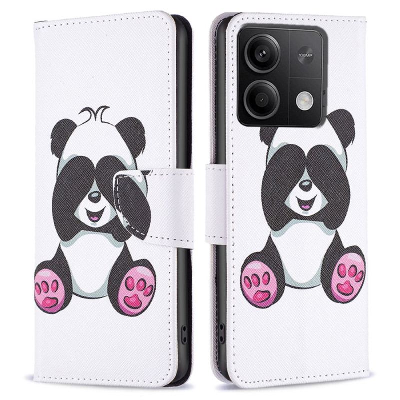 Etui Folio Xiaomi Redmi Note 13 5g Mała Panda Etui Ochronne