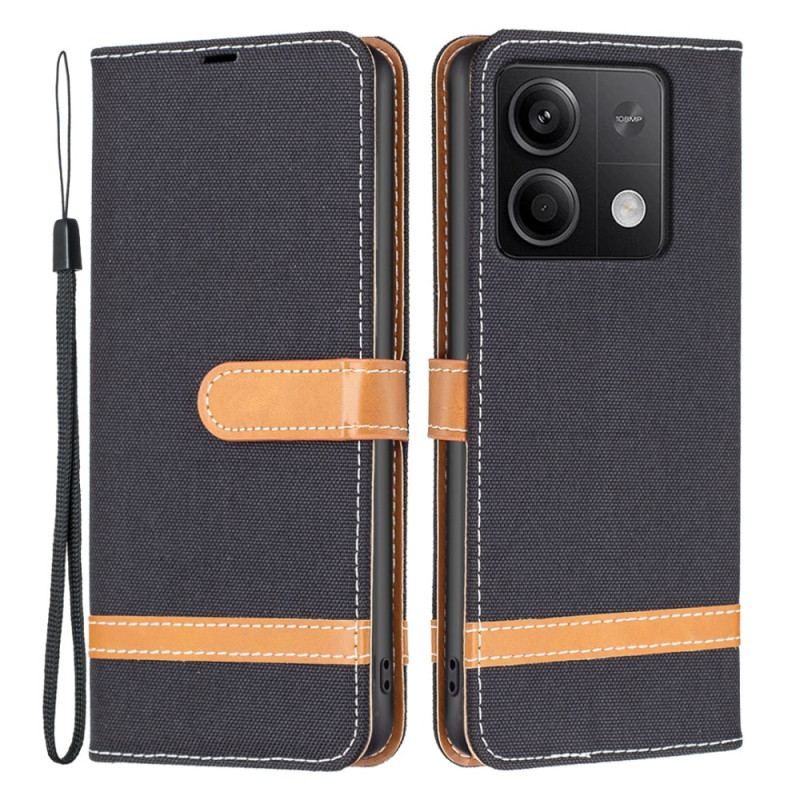 Etui Folio Xiaomi Redmi Note 13 5g Materiał Paska