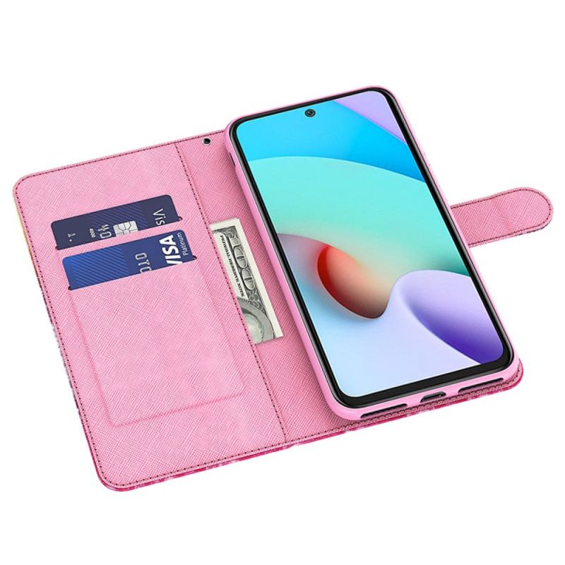 Etui Folio Xiaomi Redmi Note 13 5g Niebieskie Motyle Z Paskiem Etui Ochronne