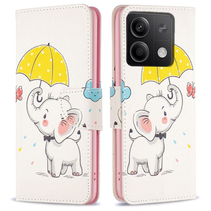 Etui Folio Xiaomi Redmi Note 13 5g Parasol I Słoń