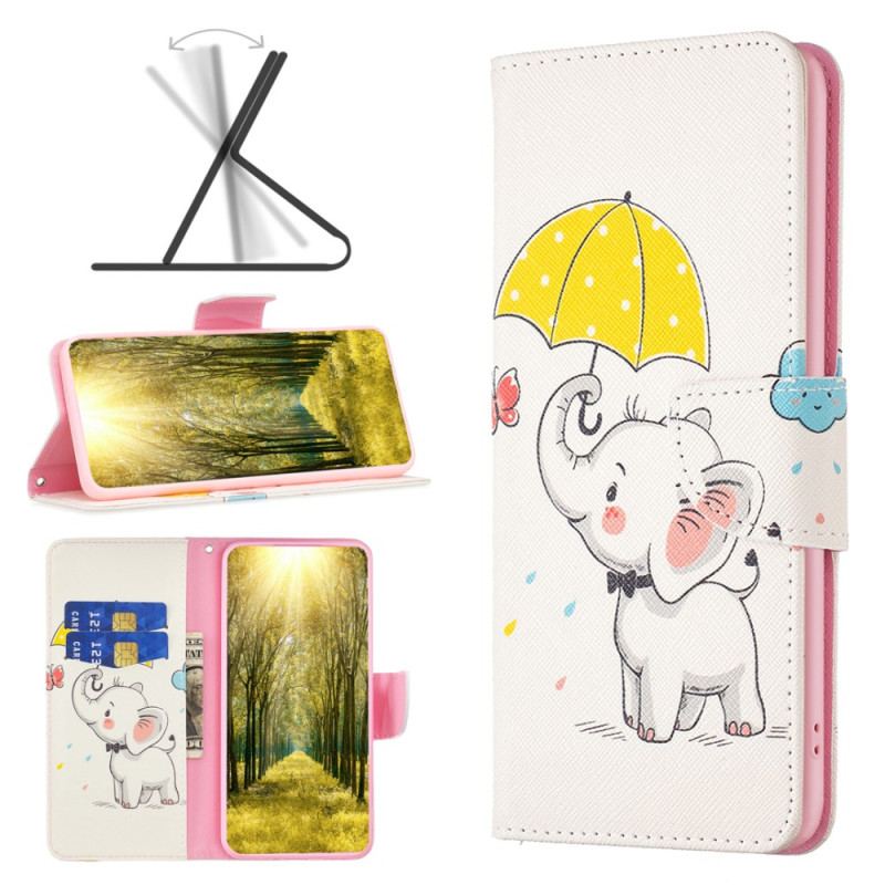 Etui Folio Xiaomi Redmi Note 13 5g Parasol I Słoń