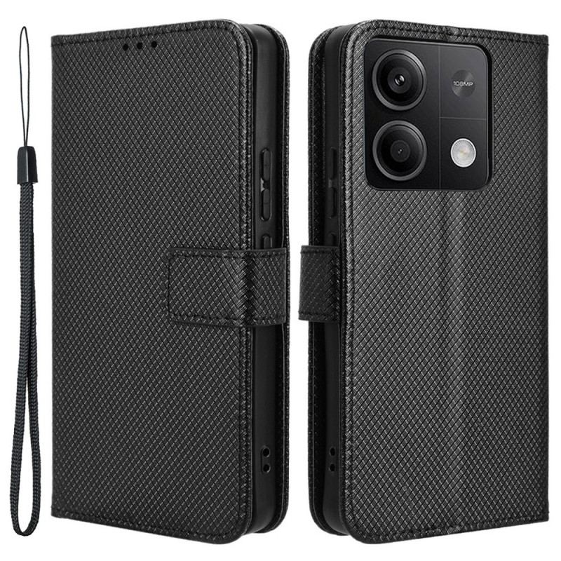 Etui Folio Xiaomi Redmi Note 13 5g Pasek W Kropki