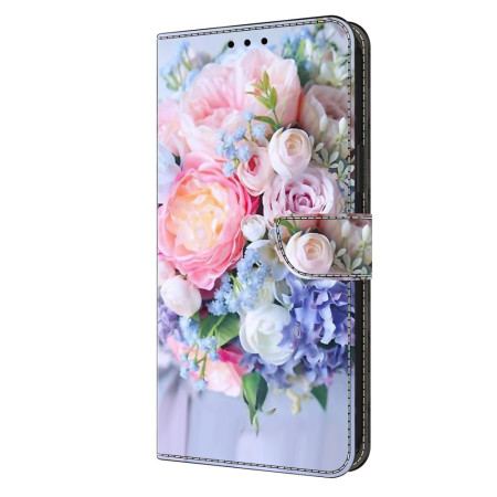 Etui Folio Xiaomi Redmi Note 13 5g Pastelowe Kwiaty Etui Ochronne