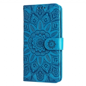 Etui Folio Xiaomi Redmi Note 13 5g Wzór Słonecznika Z Paskiem Etui Ochronne