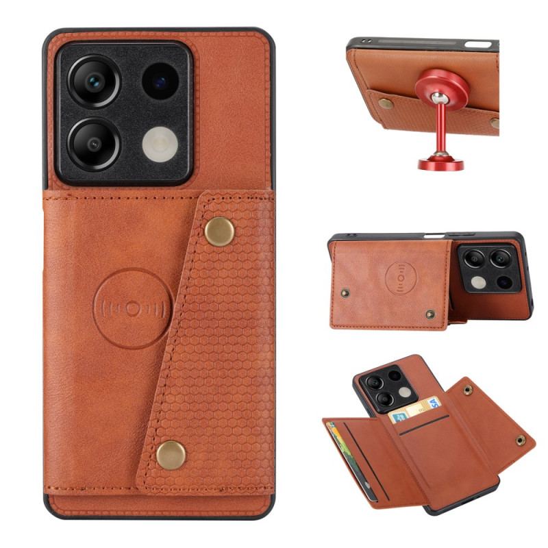 Etui Xiaomi Redmi Note 13 5g Etui Na Karty Z Efektem Skóry